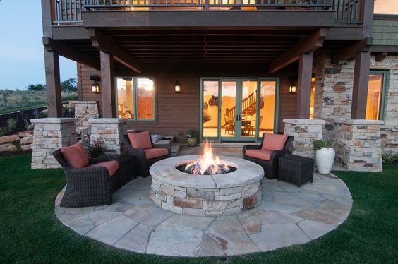 Inviting Round Fire Pit Areas For Your Utmost Relaxation