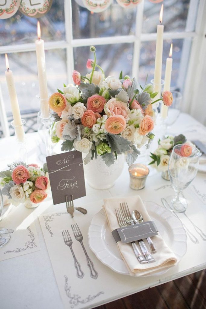 Romantic Wedding Table Setting Ideas That You Will Find Fascinating