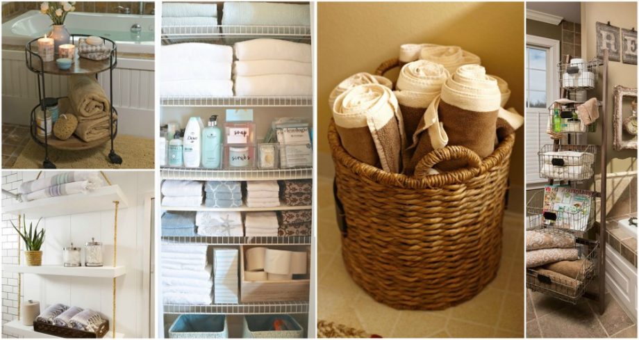 How To Do Bathroom Towel Storage  In A Stylish Way