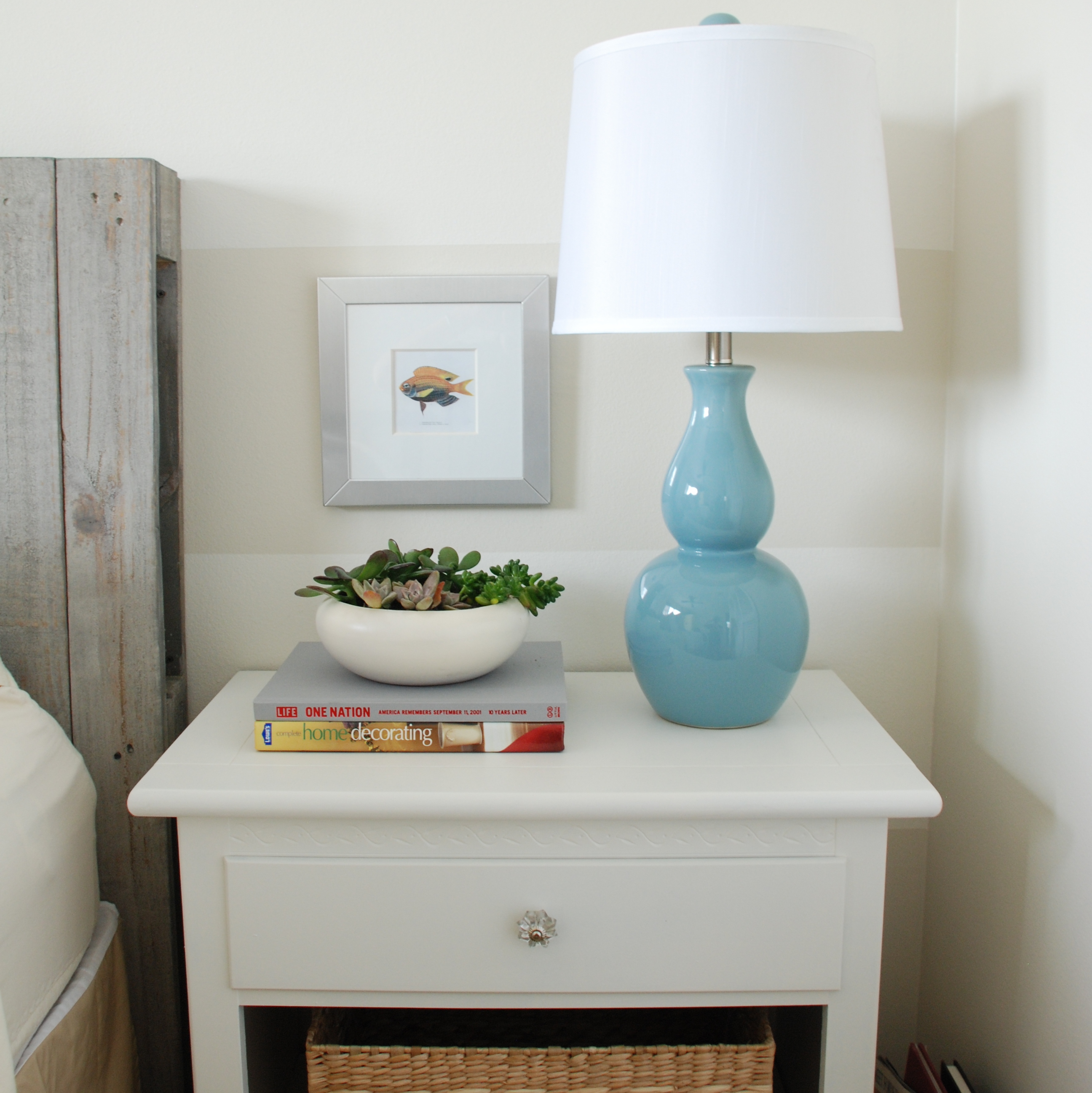 Bedroom Nightstand With Family Photos