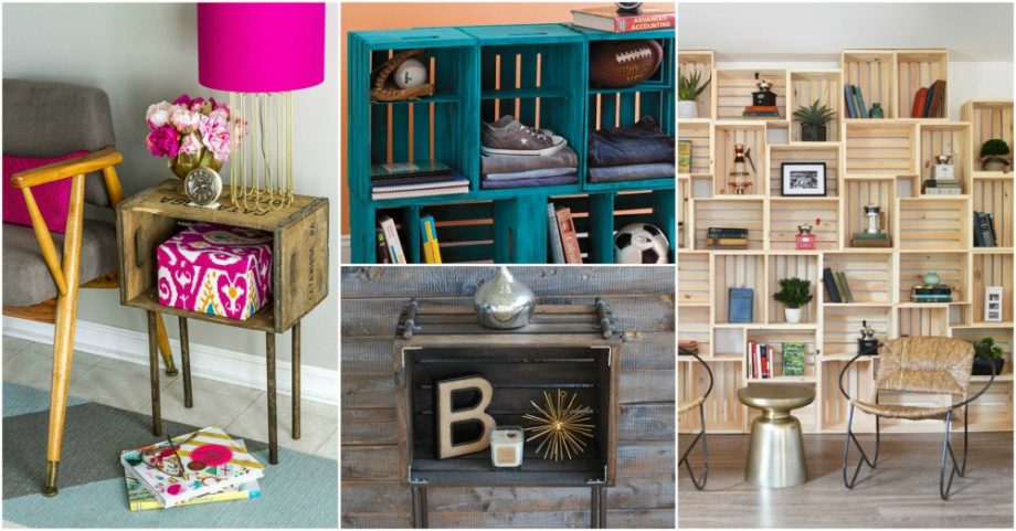 DIY Crate Ideas To Make Low Cost Furniture For Your Home