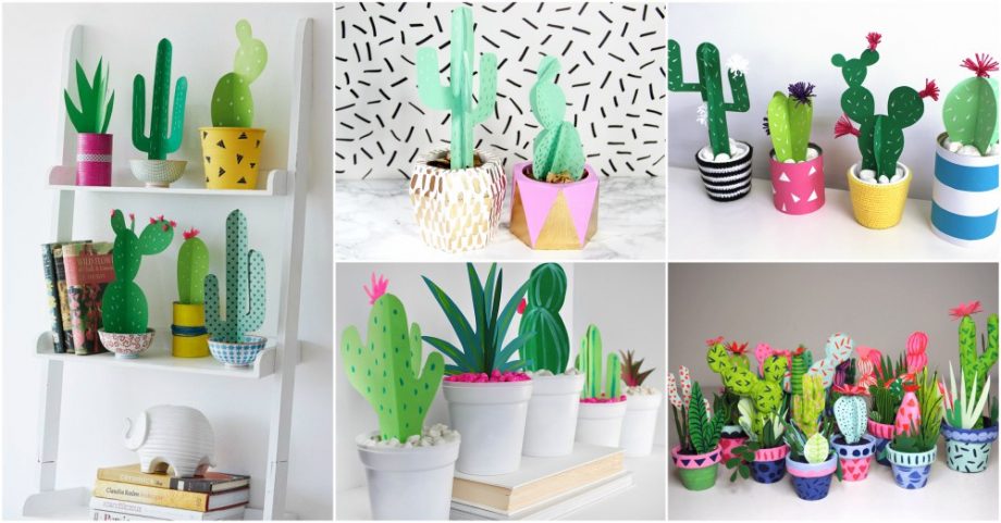 DIY Paper Cactus Is Cheap Decor That Looks Surprisingly Awesome