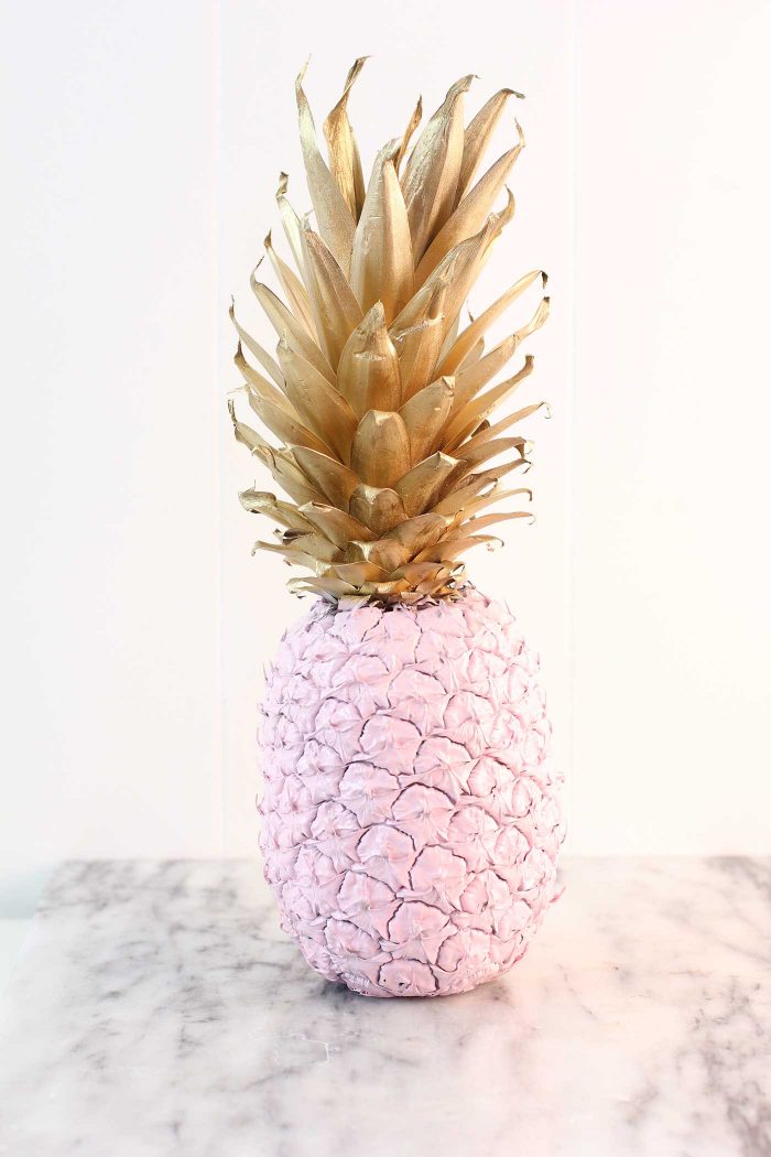 Spray Paint Pineapple Is Easy And Cheap Decor That Anyone