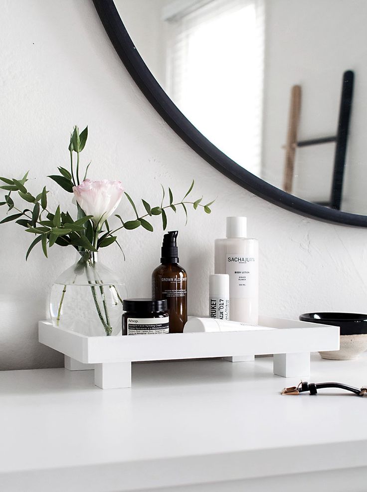 tray bathroom vanity sleek organizing source