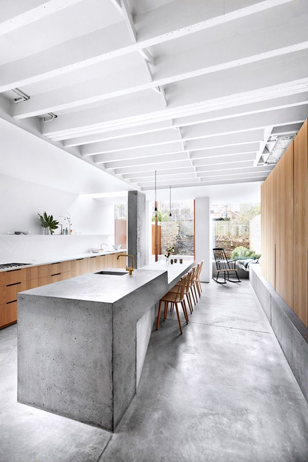 Concrete Kitchen Designs That Bring Contemporary And Sleek Note