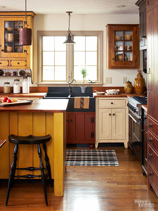 Mismatched Kitchen Cabinets Are A Good Way To Escape From The Ordinary