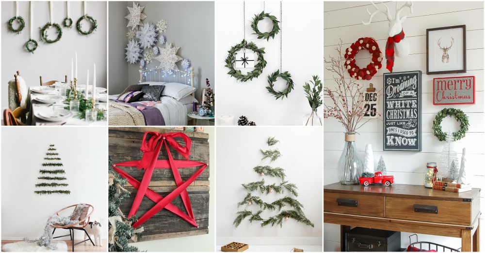 Christmas Decorating Ideas For A Large Wall