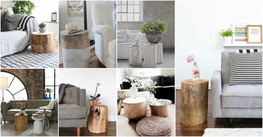 Stylish Interiors With Tree Trunk Tables That Look Surprisingly Awesome