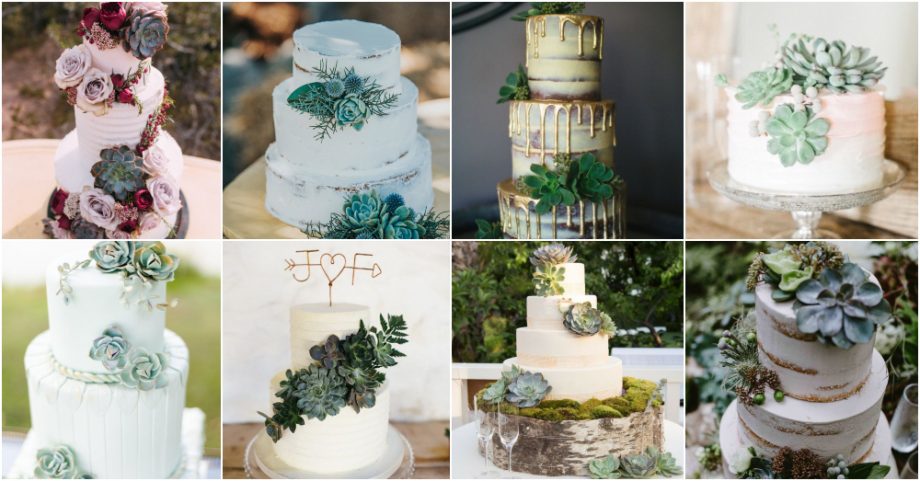 Stunning Succulent Wedding Cakes Inspired By Nature