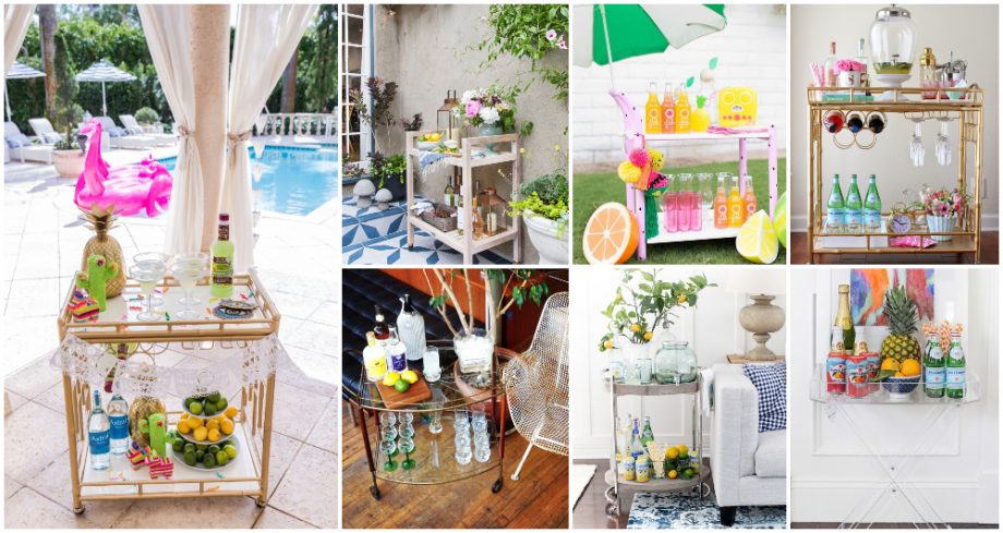 Fresh Summer Bar Cart Ideas That Will Amaze Your Guests