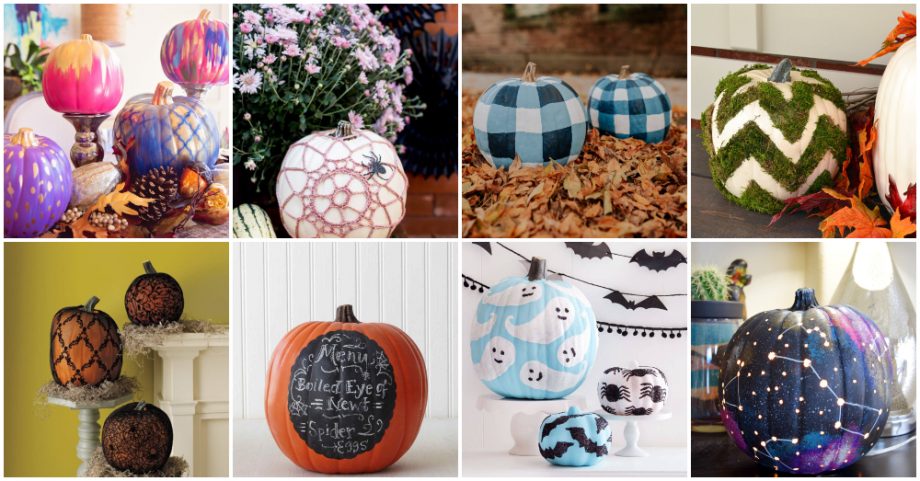 Stunning DIY Decorated Pumpkins That Require No Carving