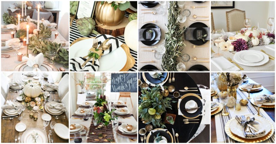 Gold Thanksgiving Table Setup Ideas That Look So Elegant
