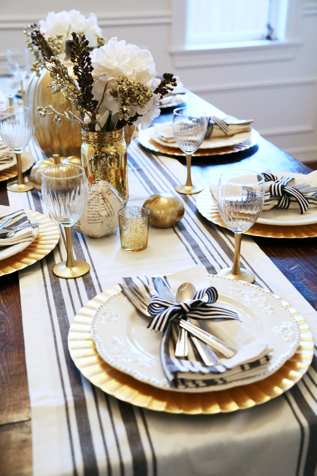 Gold Thanksgiving Table Setup Ideas That Look So Elegant