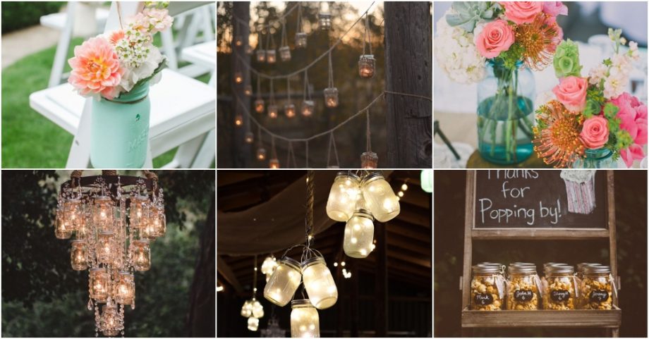 DIY Jar Wedding Decoration Ideas That Are So Cheap
