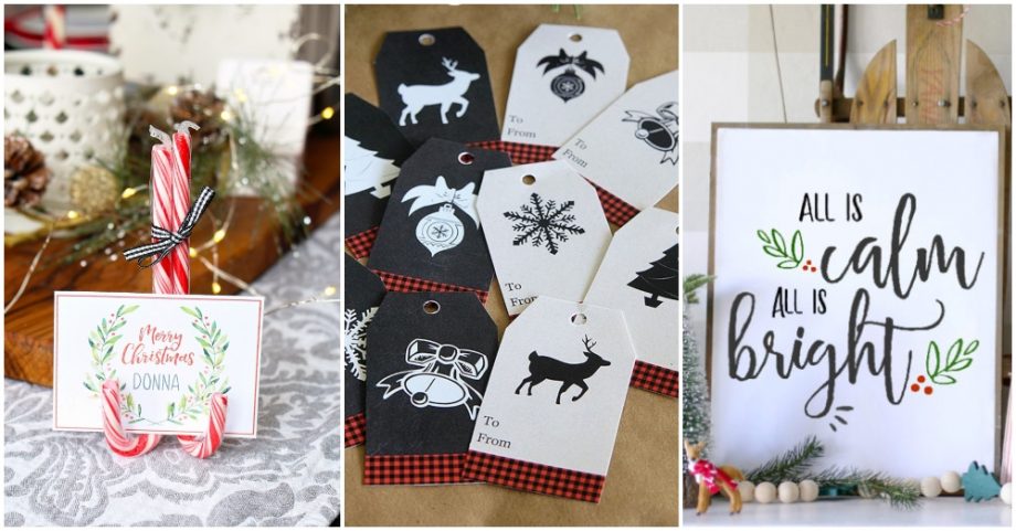 Christmas Free Printables For Decorating On A Budget